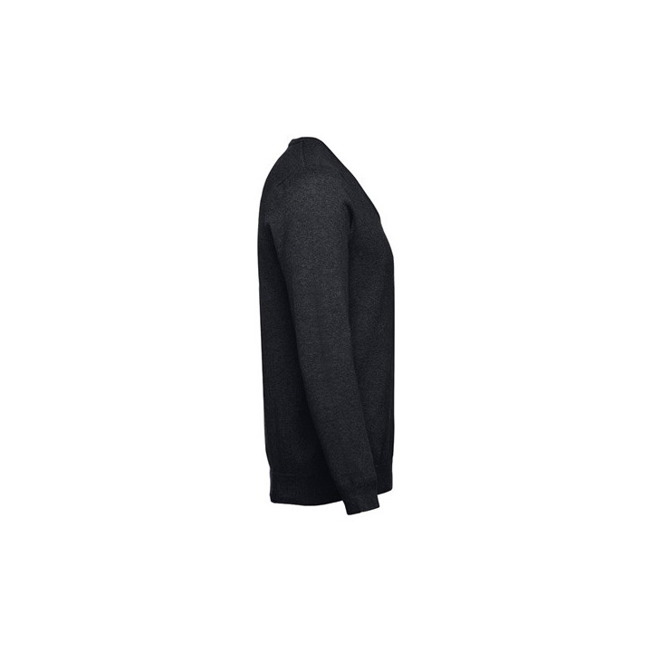 THC MILAN. Pullover com decote em" V" para homem em algodão e poliamida