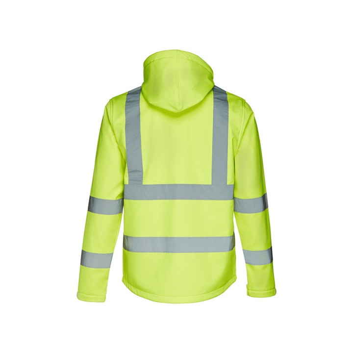 THC ZAGREB WORK. Casaco (unissexo) softshell de alta-visibilidade