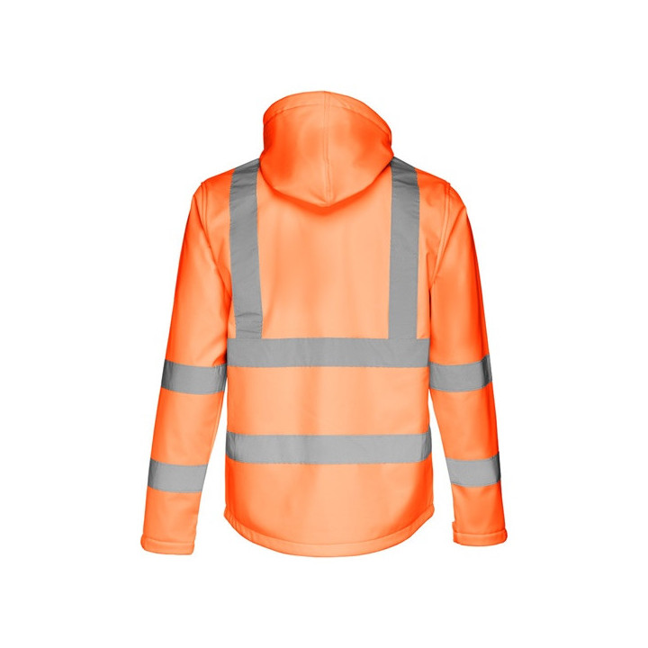 THC ZAGREB WORK. Casaco (unissexo) softshell de alta-visibilidade