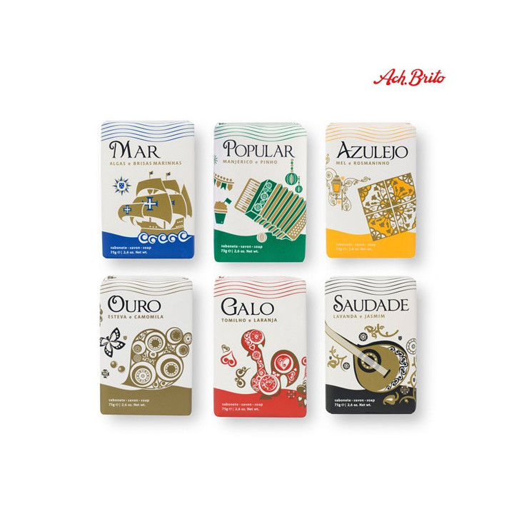 LUSITANOS. Sabonetes com base em sabão vegetal e enriquecidos com óleo de azeitona (75 g)