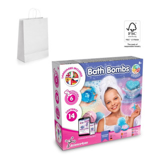 Bath Bombs Kit II. Brinquedo didático fornecido com saco de oferta em papel kraft (90 g/m²), feito de material certificado F...