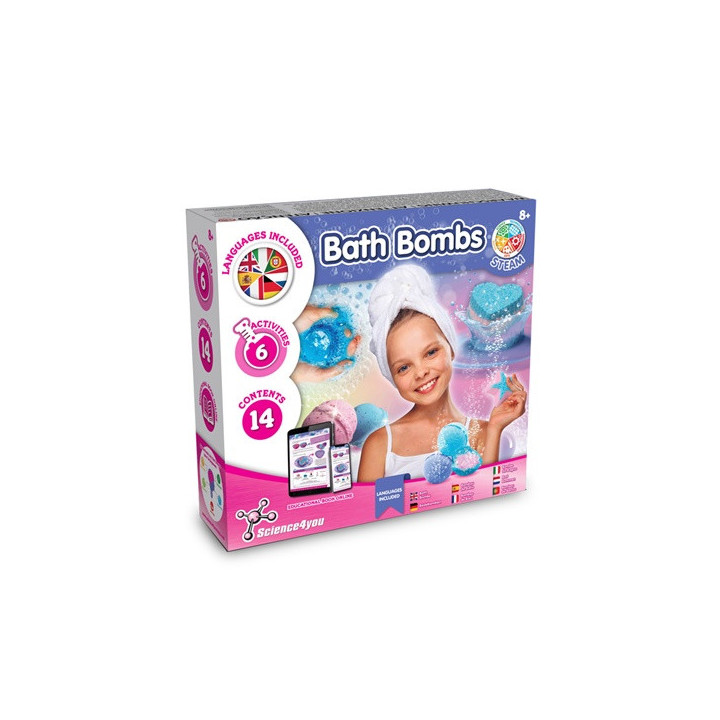 Bath Bombs Kit II. Brinquedo didático fornecido com saco de oferta em papel kraft (90 g/m²), feito de material certificado F...