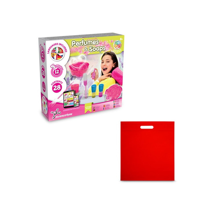 Perfume & Soap Factory Kit IV. Jogo didático fornecido com saco de oferta em non-woven (80 g/m²)