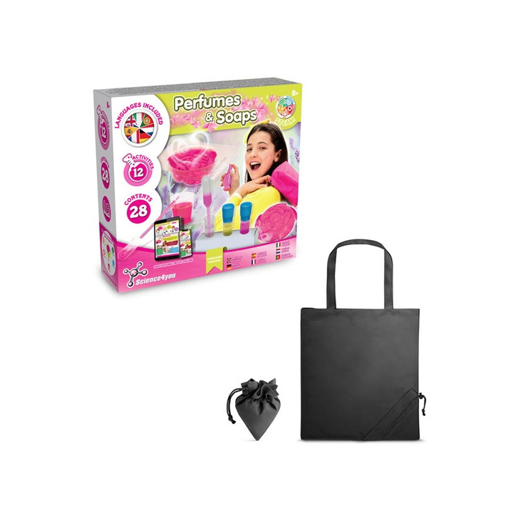 Perfume & Soap Factory Kit V. Jogo didático fornecido com saco de oferta dobrável em 190T