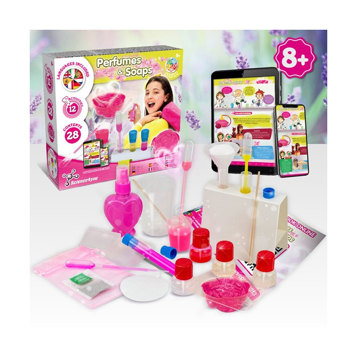 Perfume & Soap Factory Kit V. Jogo didático fornecido com saco de oferta dobrável em 190T