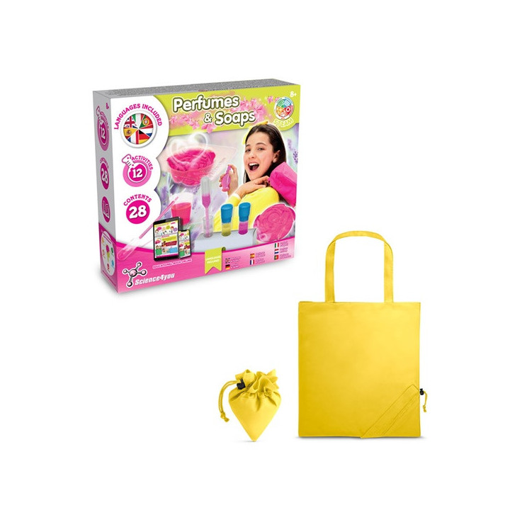 Perfume & Soap Factory Kit V. Jogo didático fornecido com saco de oferta dobrável em 190T