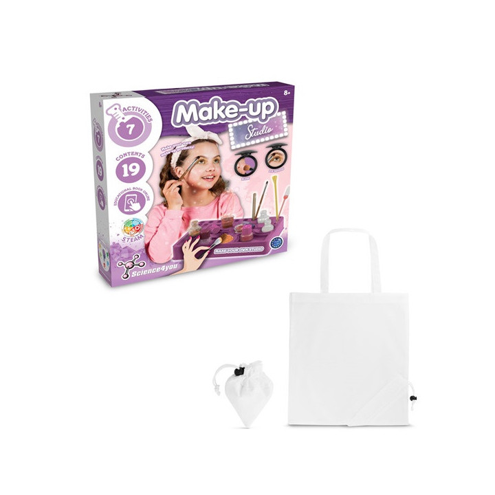 Makeup Studio Kit II. Kit didático fornecido com saco de oferta dobrável em 190T