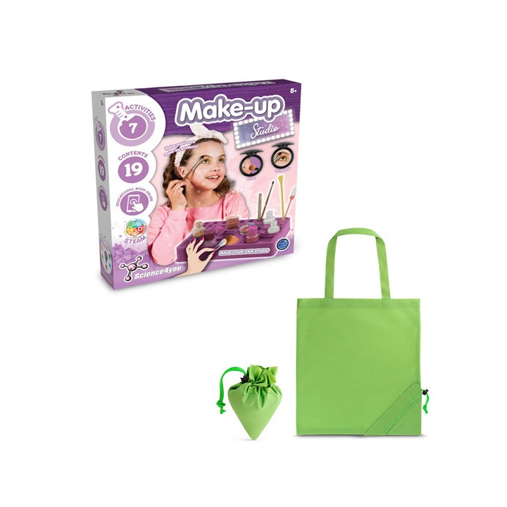 Makeup Studio Kit II. Kit didático fornecido com saco de oferta dobrável em 190T