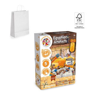 Ancient Egypt Excavation Kit II. Jogo didático fornecido com saco de oferta em papel kraft (90 g/m²), feito de material cert...