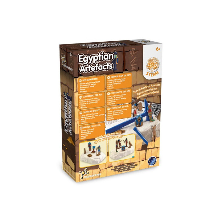 Ancient Egypt Excavation Kit V. Jogo didático fornecido com saco de oferta dobrável em 190T