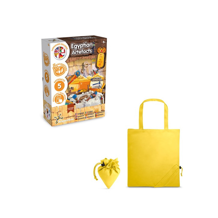 Ancient Egypt Excavation Kit V. Jogo didático fornecido com saco de oferta dobrável em 190T