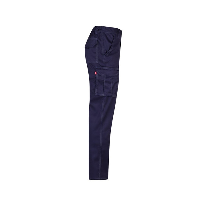 VL LUGH. Calças stretch multibolsos (240g/m²) em algodão (46%), EME (38%) e poliéster (16%)