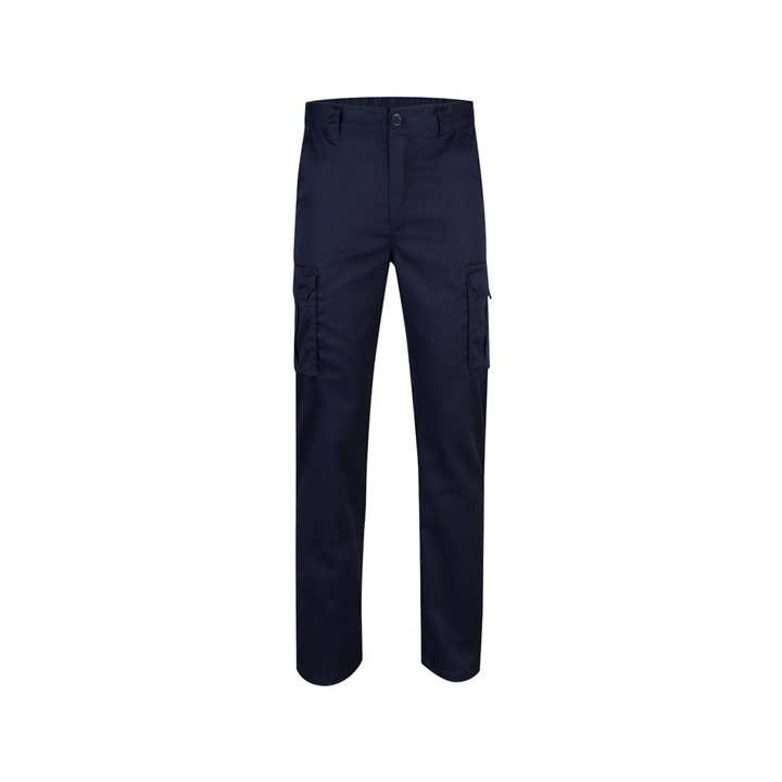 VL LUGH. Calças stretch multibolsos (240g/m²) em algodão (46%), EME (38%) e poliéster (16%)