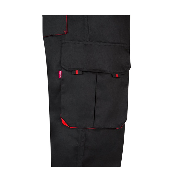 VL HYPNOS. Calças bicolor em sarja multibolsos (200g/m²), em algodão (35%) e poliéster (65%)