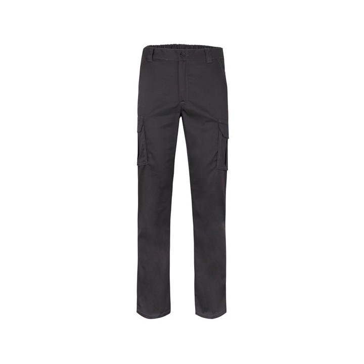 VL PAN. Calças stretch multibolsos (290g/m²), em algodão (46%), EME (38%) e poliéster (16%)