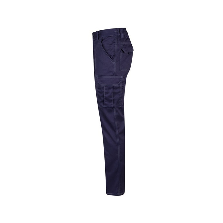 VL PAN. Calças stretch multibolsos (290g/m²), em algodão (46%), EME (38%) e poliéster (16%)