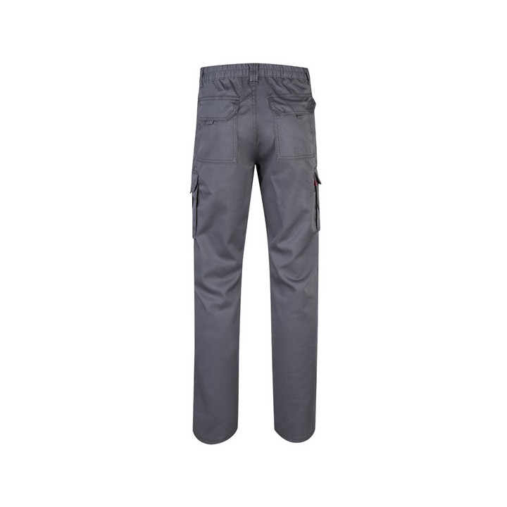 VL PAN. Calças stretch multibolsos (290g/m²), em algodão (46%), EME (38%) e poliéster (16%)