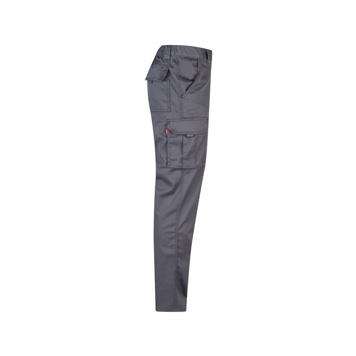 VL PAN. Calças stretch multibolsos (290g/m²), em algodão (46%), EME (38%) e poliéster (16%)