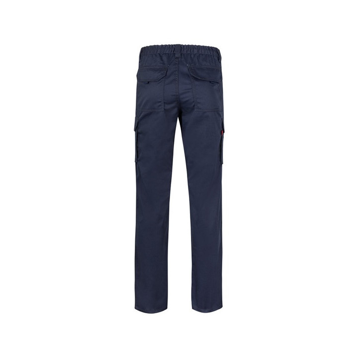 VL PAN. Calças stretch multibolsos (290g/m²), em algodão (46%), EME (38%) e poliéster (16%)