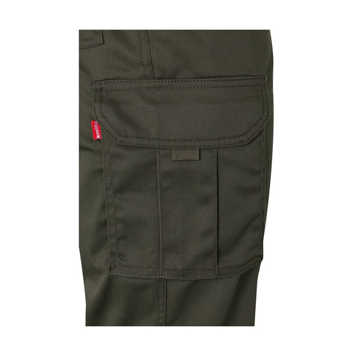 VL PAN. Calças stretch multibolsos (290g/m²), em algodão (46%), EME (38%) e poliéster (16%)