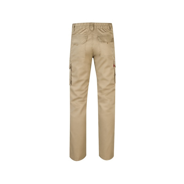 VL PAN. Calças stretch multibolsos (290g/m²), em algodão (46%), EME (38%) e poliéster (16%)