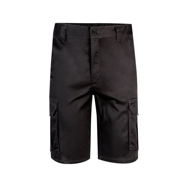 VL HEBE. Bermudas stretch multibolsos (240g/m²), em algodão (46%), EME (38%) e poliéster (16%)