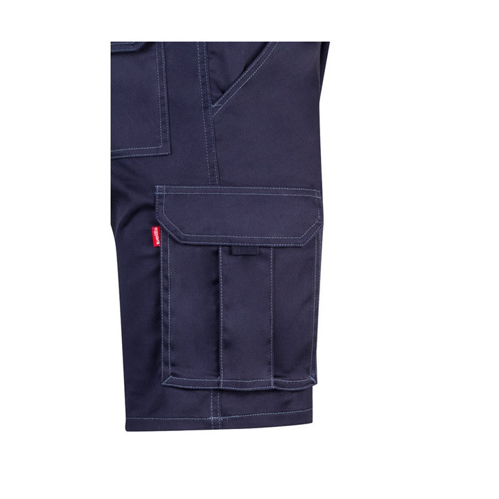 VL HEBE. Bermudas stretch multibolsos (240g/m²), em algodão (46%), EME (38%) e poliéster (16%)