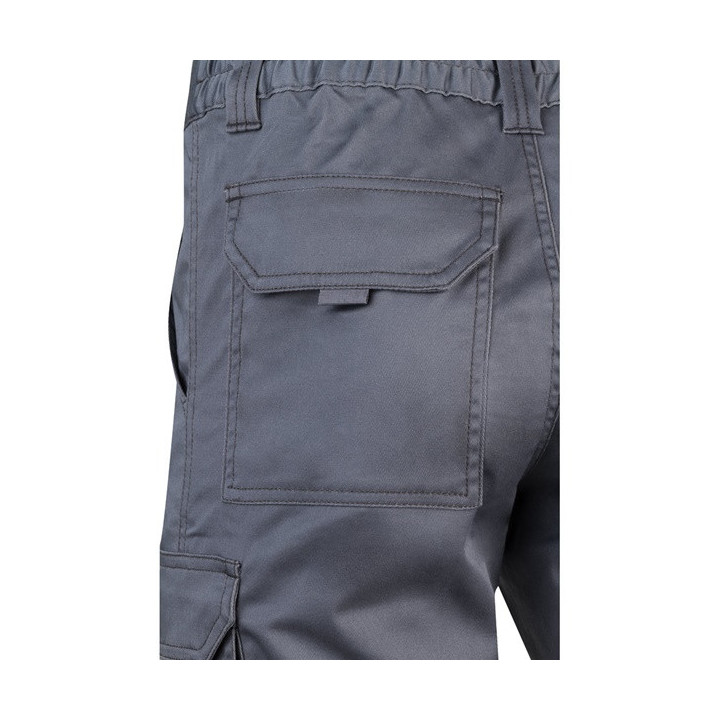 VL HEBE. Bermudas stretch multibolsos (240g/m²), em algodão (46%), EME (38%) e poliéster (16%)