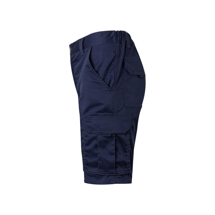 VL HEBE. Bermudas stretch multibolsos (240g/m²), em algodão (46%), EME (38%) e poliéster (16%)