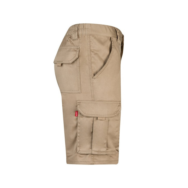 VL HEBE. Bermudas stretch multibolsos (240g/m²), em algodão (46%), EME (38%) e poliéster (16%)
