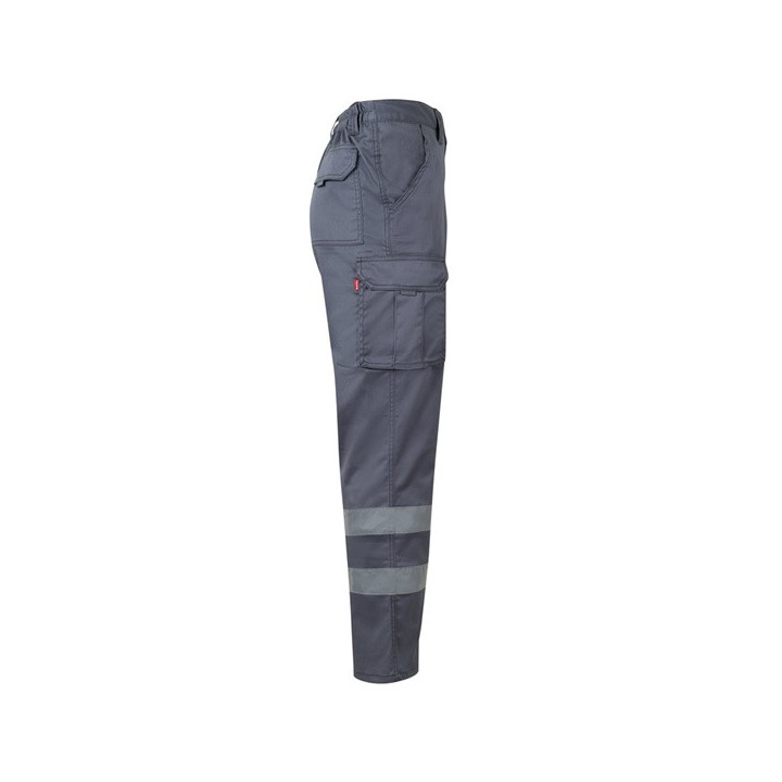 VL DIONYSUS. Calças stretch multibolsos (240g/m²), em algodão (46%), EME (38%) e poliéster (16%)