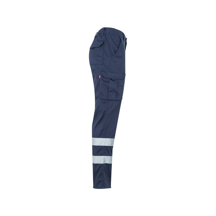 VL DIONYSUS. Calças stretch multibolsos (240g/m²), em algodão (46%), EME (38%) e poliéster (16%)
