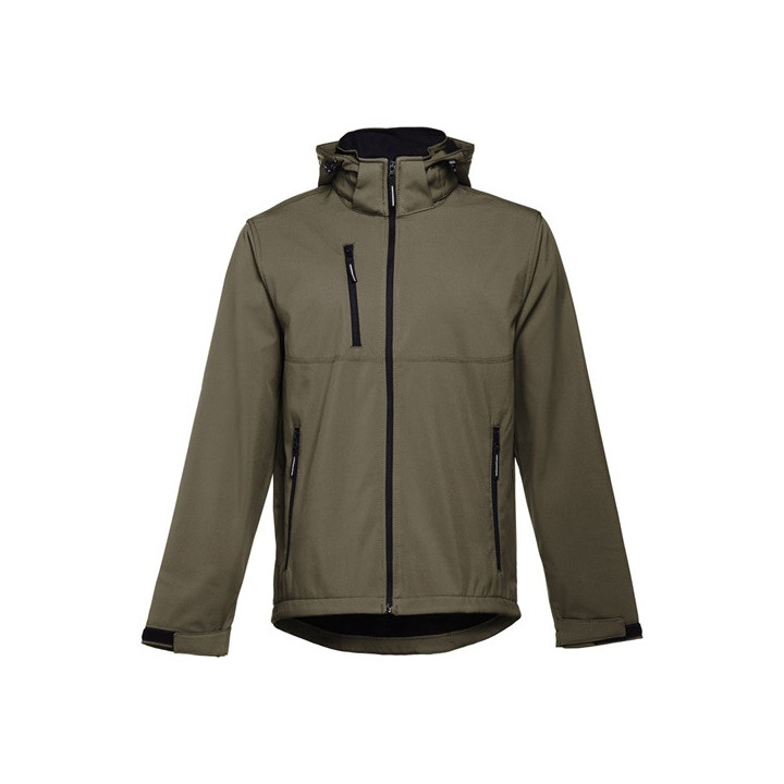 THC ZAGREB. Casaco softshell para homem em poliéster e elastano