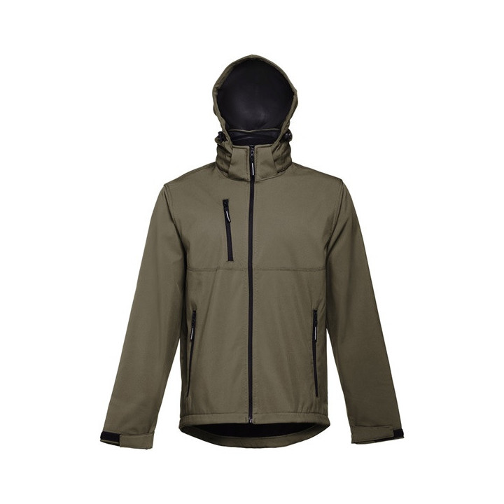THC ZAGREB. Casaco softshell para homem em poliéster e elastano