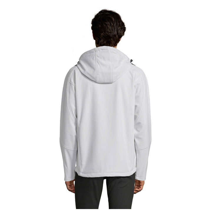 REPLAY MEN HOODED SOFTSHELL