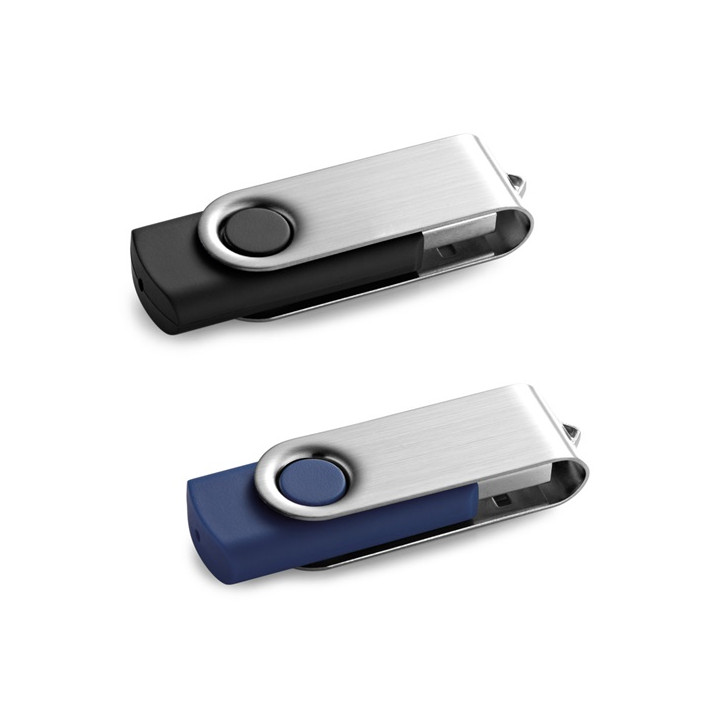 CLAUDIUS 32 GB. Pen Drive USB de 32 GB com clipe em metal