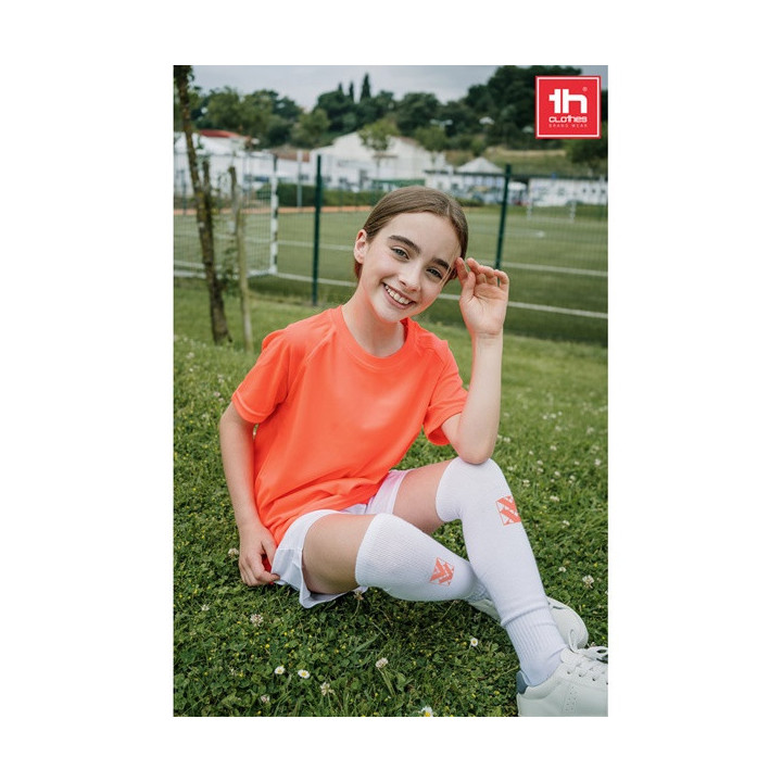 THC RUN KIDS WH. Meia de desporto para criança de cano médio