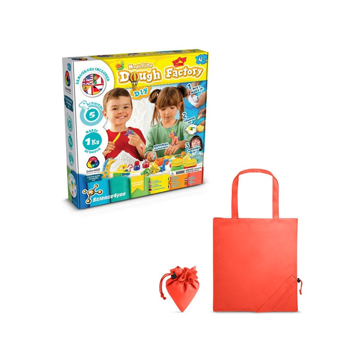 Modeling Dough Factory Kit II. Jogo didático fornecido com saco de oferta dobrável em 190T