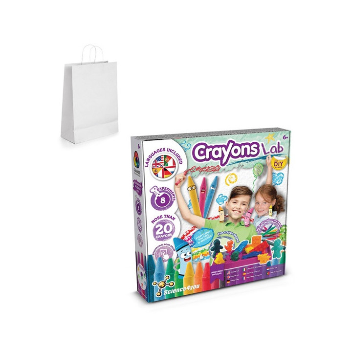 Crayon Factory Kit III. Jogo didático fornecida com saco de oferta em papel kraft (100 g/m²)