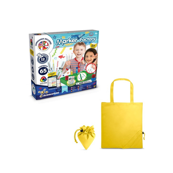 DIY Pen Factory Kit II. Kit didático fornecido com saco de oferta dobrável em 190T