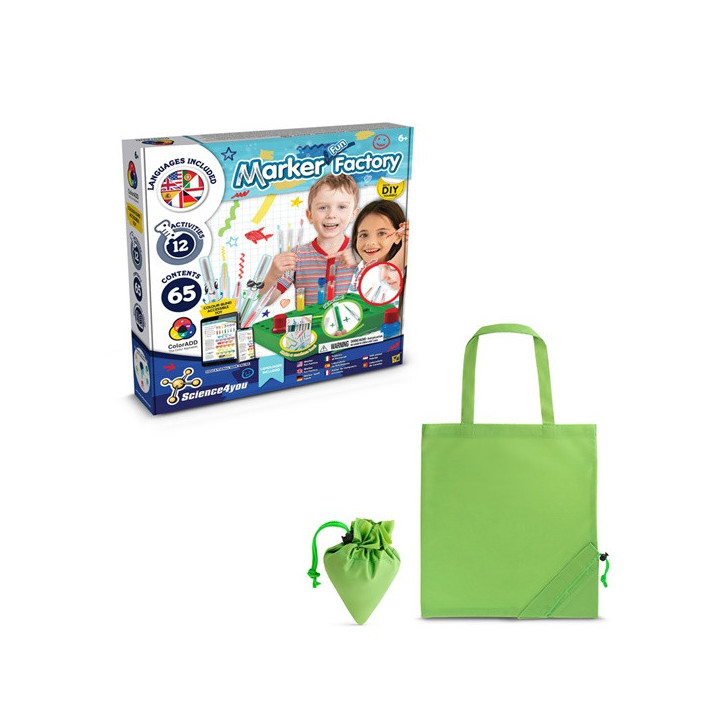 DIY Pen Factory Kit II. Kit didático fornecido com saco de oferta dobrável em 190T