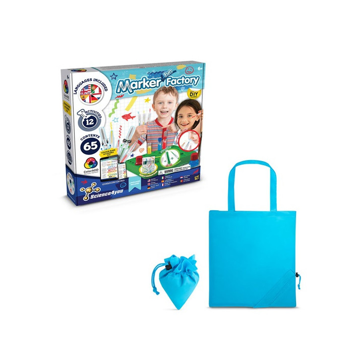 DIY Pen Factory Kit II. Kit didático fornecido com saco de oferta dobrável em 190T