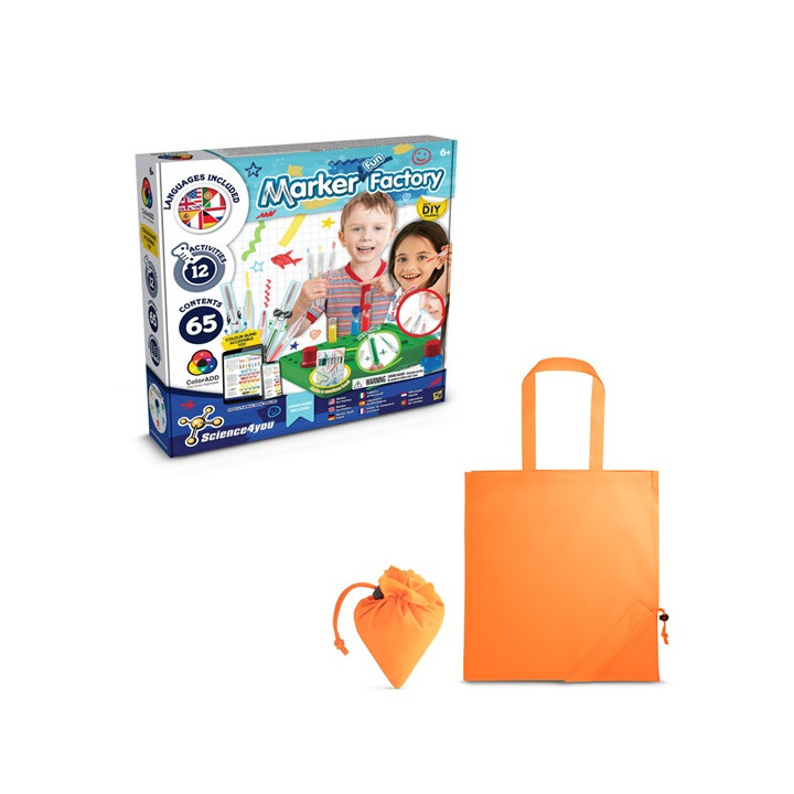 DIY Pen Factory Kit II. Kit didático fornecido com saco de oferta dobrável em 190T