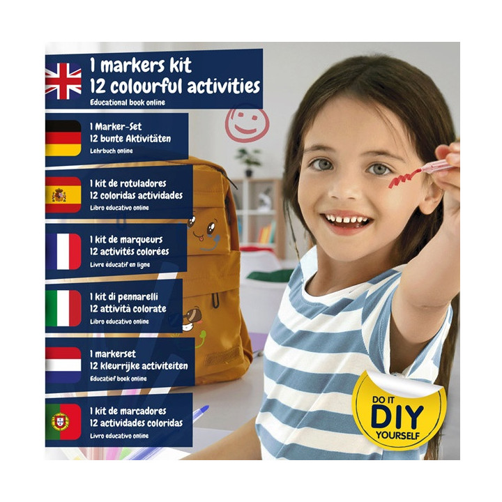 DIY Pen Factory Kit IV. Kit didático fornecido com saco de oferta em papel kraft (115 g/m²)