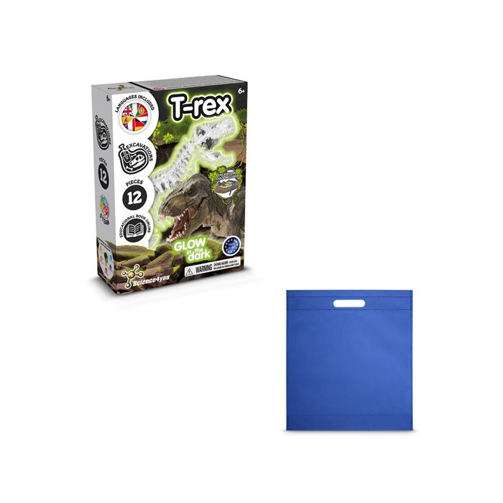 Fossil Excavation Kit IV. Jogo didático fornecido com saco de oferta em non-woven (80 g/m²)