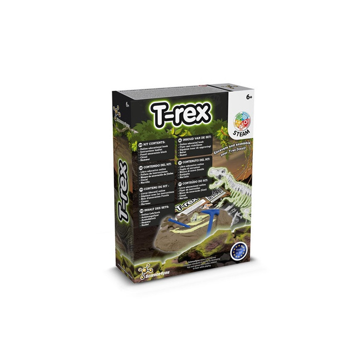 Fossil Excavation Kit V. Jogo didático fornecido com saco de oferta dobrável em 190T