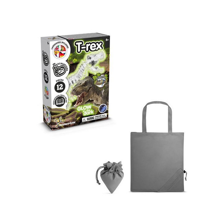Fossil Excavation Kit V. Jogo didático fornecido com saco de oferta dobrável em 190T