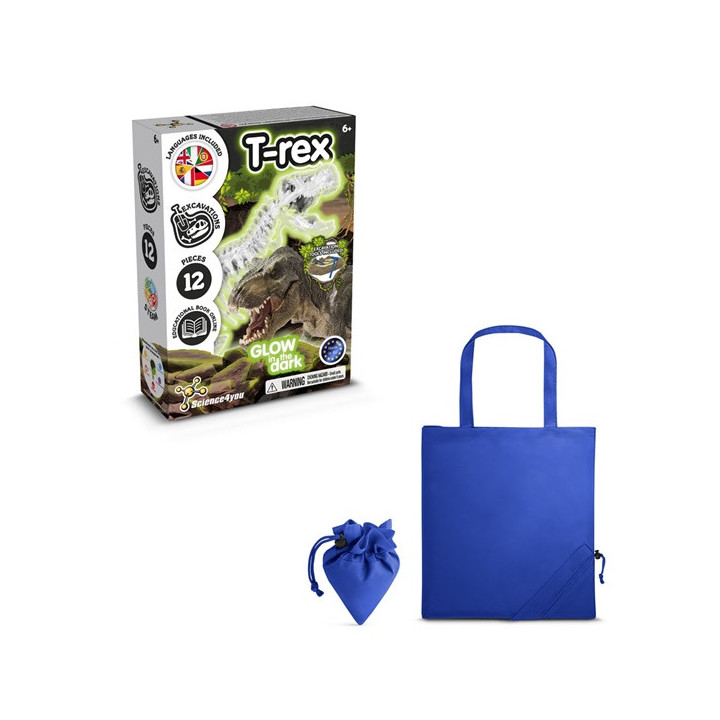 Fossil Excavation Kit V. Jogo didático fornecido com saco de oferta dobrável em 190T