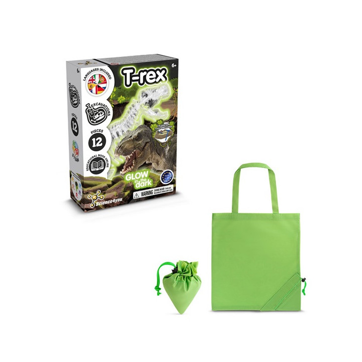 Fossil Excavation Kit V. Jogo didático fornecido com saco de oferta dobrável em 190T