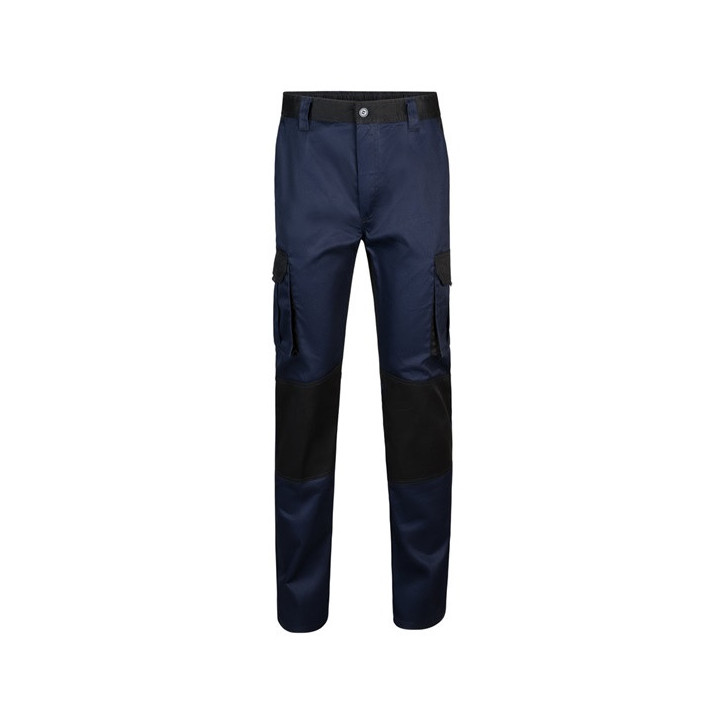 VL NJORD. Calças bicolor em sarja multibolsos (240 g/m²), em algodão (35%) e poliéster (65%)